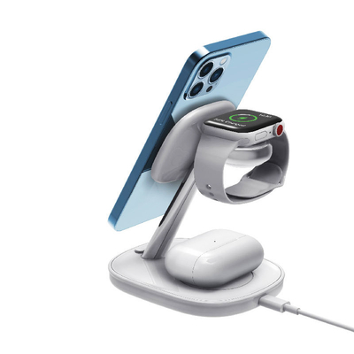 Mobile Phone 15w 4 in 1 Magnetic Wireless Charger Holder for Iphone Apple Watch Airpods 4 in 1 Wireless Charging